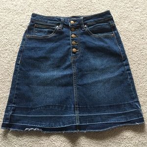 Dark Wash Jean Skirt